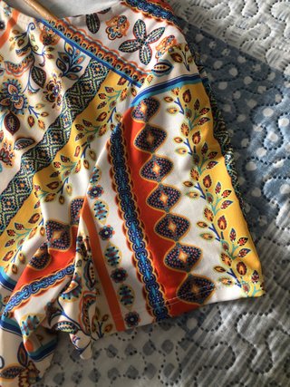 Vestido Licra Fría colorido Talla XL