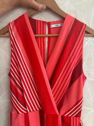 Mono Mango Talla S Rayas Rojas