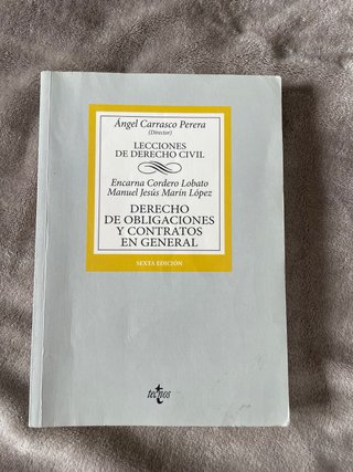 Derecho de obligaciones y contratos en general