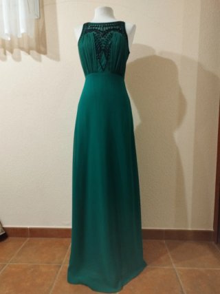 Vestido de fiesta verde