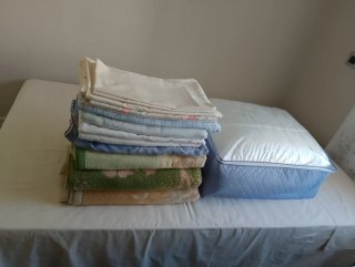 COLCHÓN DE LÁTEX 1,20 X 1,90 CM.+SOMIER+ROPA CAMA