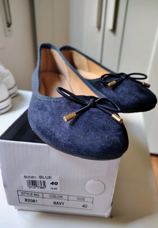 Bailarinas Andarina Azul Marino Talla 39/40