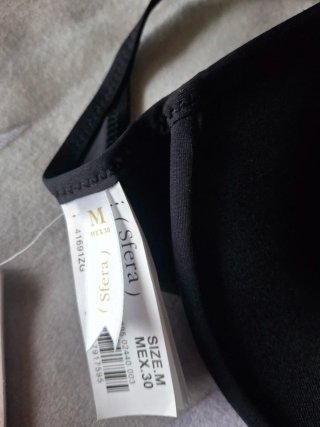 Top de bikini Sfera Talla M Negro