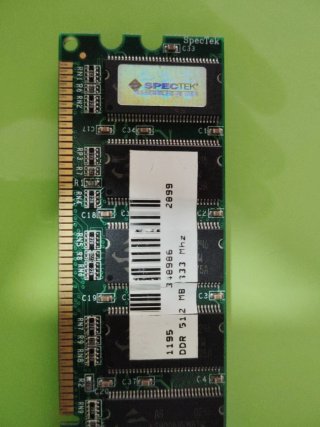 Memoria RAM DDR 512MB PC-2700