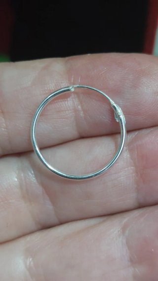 Pendientes de Plata de Ley de Aros