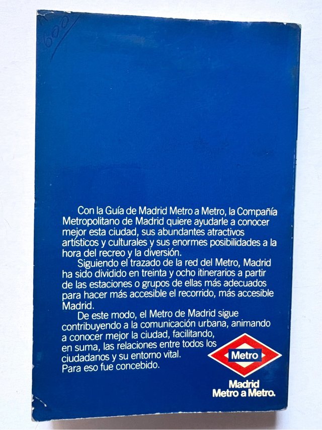 GUÍA DE MADRID METRO A METRO 1984