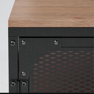 Mueble TV IKEA FJÄLLBO Negro/Madera