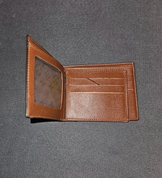 Portafoglio Louis Vuitton vintage in pelle marrone