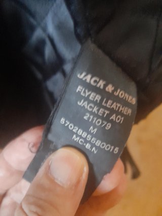 Chaqueta Piel Jack & Jones  M Doble Forro Original