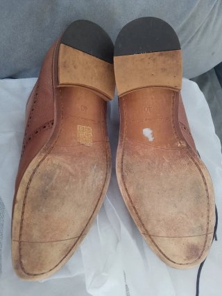 Zapatos hombre de vestir marrones talla 40