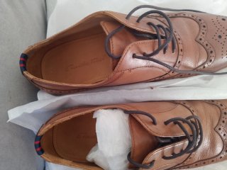 Zapatos hombre de vestir marrones talla 40