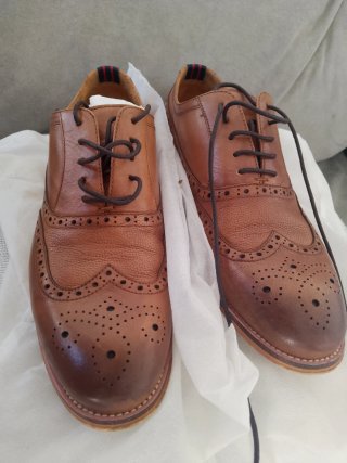 Zapatos hombre de vestir marrones talla 40