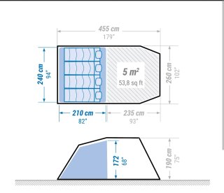 Tenda da campeggio Quechua Base Seconds 4.1