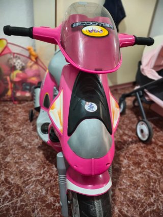 Moto Eléctrica Infantil Scooter Rosa