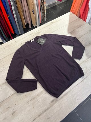 Maglione Brunello Cucinelli Cashmere Viola Donna L