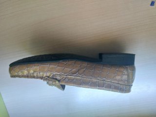 Zapatos planos piel efecto pitón talla 37