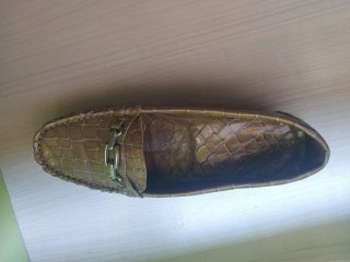 Zapatos planos piel efecto pitón talla 37