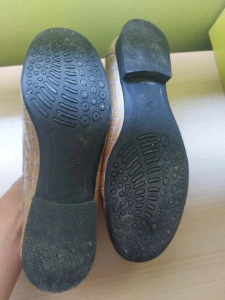 Zapatos planos piel efecto pitón talla 37