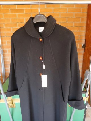 Cappotto Vintage Nero Taglia 43