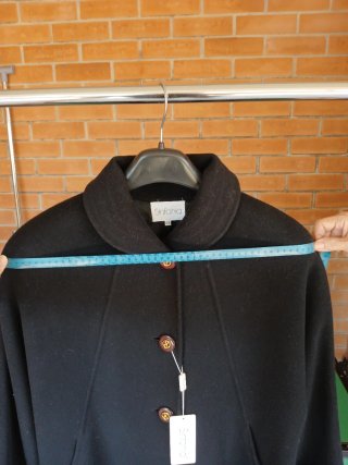 Cappotto Vintage Nero Taglia 43