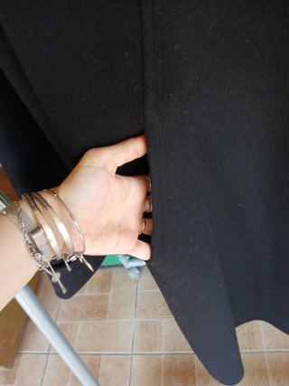 Cappotto Vintage Nero Taglia 43
