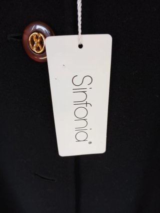 Cappotto Vintage Nero Taglia 43