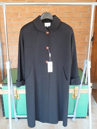 Cappotto Vintage Nero Taglia 43
