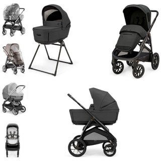 Carrito de bebé gris oscuro
