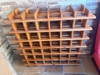 Botellero madera maciza para vinos