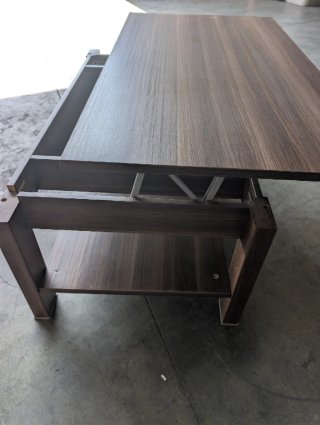 Mesa de centro elevable madera