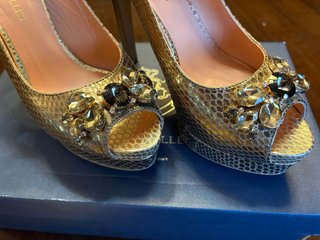 Sandalias Pedro Miralles Oro/Plata Talla 39