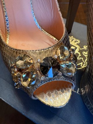 Sandalias Pedro Miralles Oro/Plata Talla 39