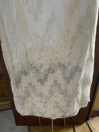 Vestido blanco encaje elástico