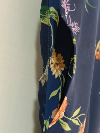 Vestido floral azul talla 50