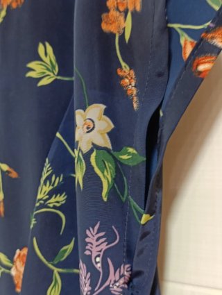 Vestido floral azul talla 50