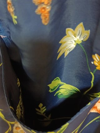 Vestido floral azul talla 50