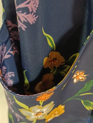 Vestido floral azul talla 50