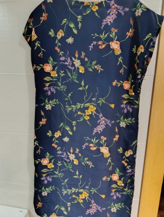 Vestido floral azul talla 50
