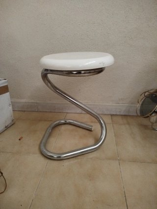 Taburete Cobra Años 60-70 Italiano