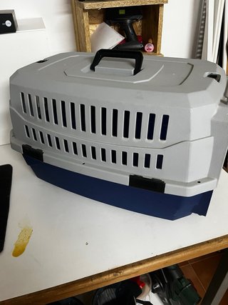 Transportín para perro azul y gris Perros medianos