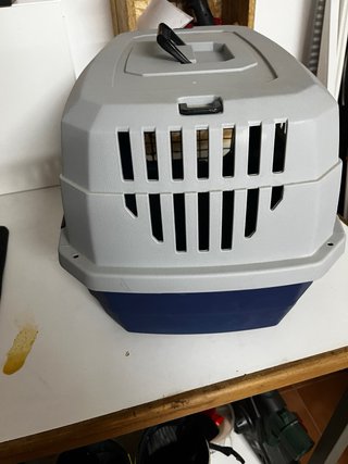 Transportín para perro azul y gris Perros medianos