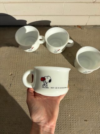 Set 4 Tazze Snoopy Vintage