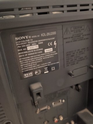 TV Sony Bravia Plata