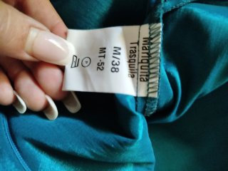 Falda larga azul talla 38