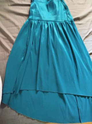 Falda larga azul talla 38