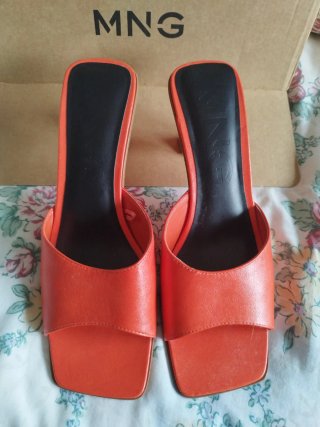 Sandalias Mango Naranja Talla 40 nuevas