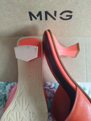 Sandalias Mango Naranja Talla 40 nuevas