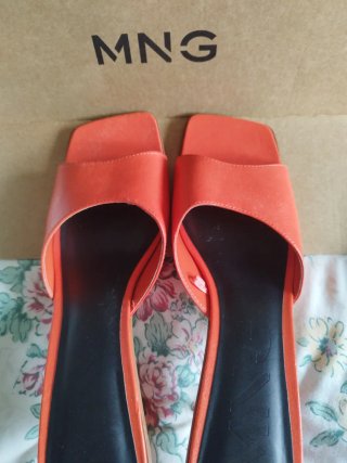 Sandalias Mango Naranja Talla 40 nuevas