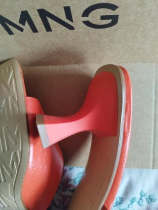 Sandalias Mango Naranja Talla 40 nuevas