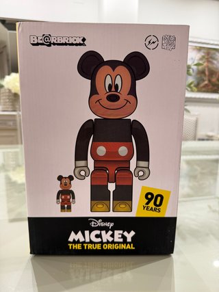 Bearbrick 400% Mickey Mouse Cromado